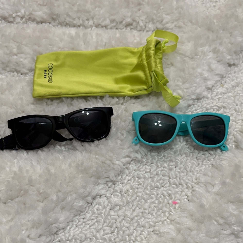 Kids Sunglasses Set - Black and Blue